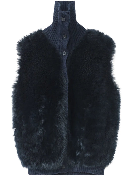 Shearling-Panelled Vest