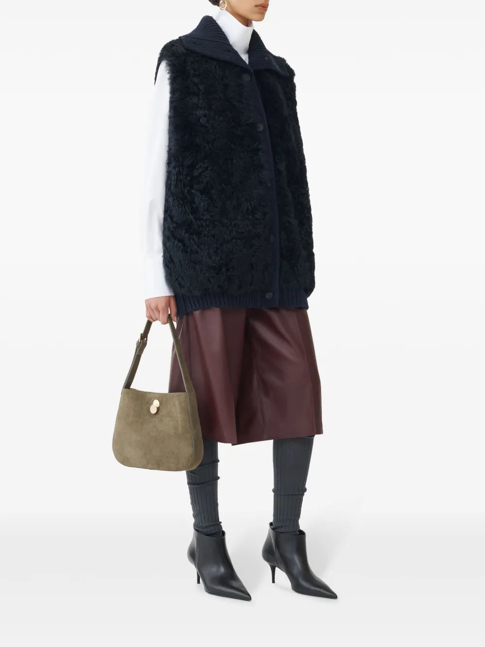 Shearling-Panelled Vest