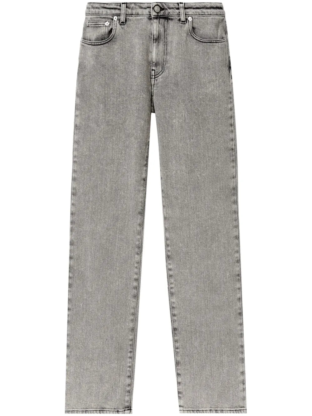 Stretch-Cotton Straight-Leg Jeans