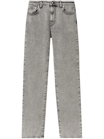 Stretch-Cotton Straight-Leg Jeans