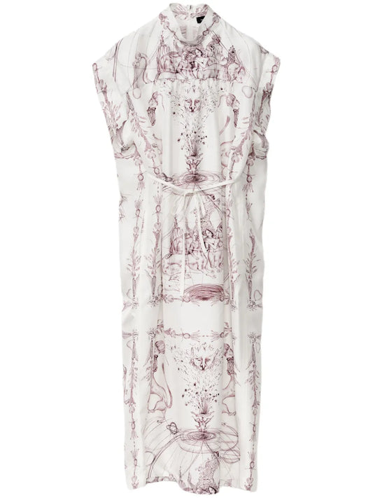 Printed Silk Dress