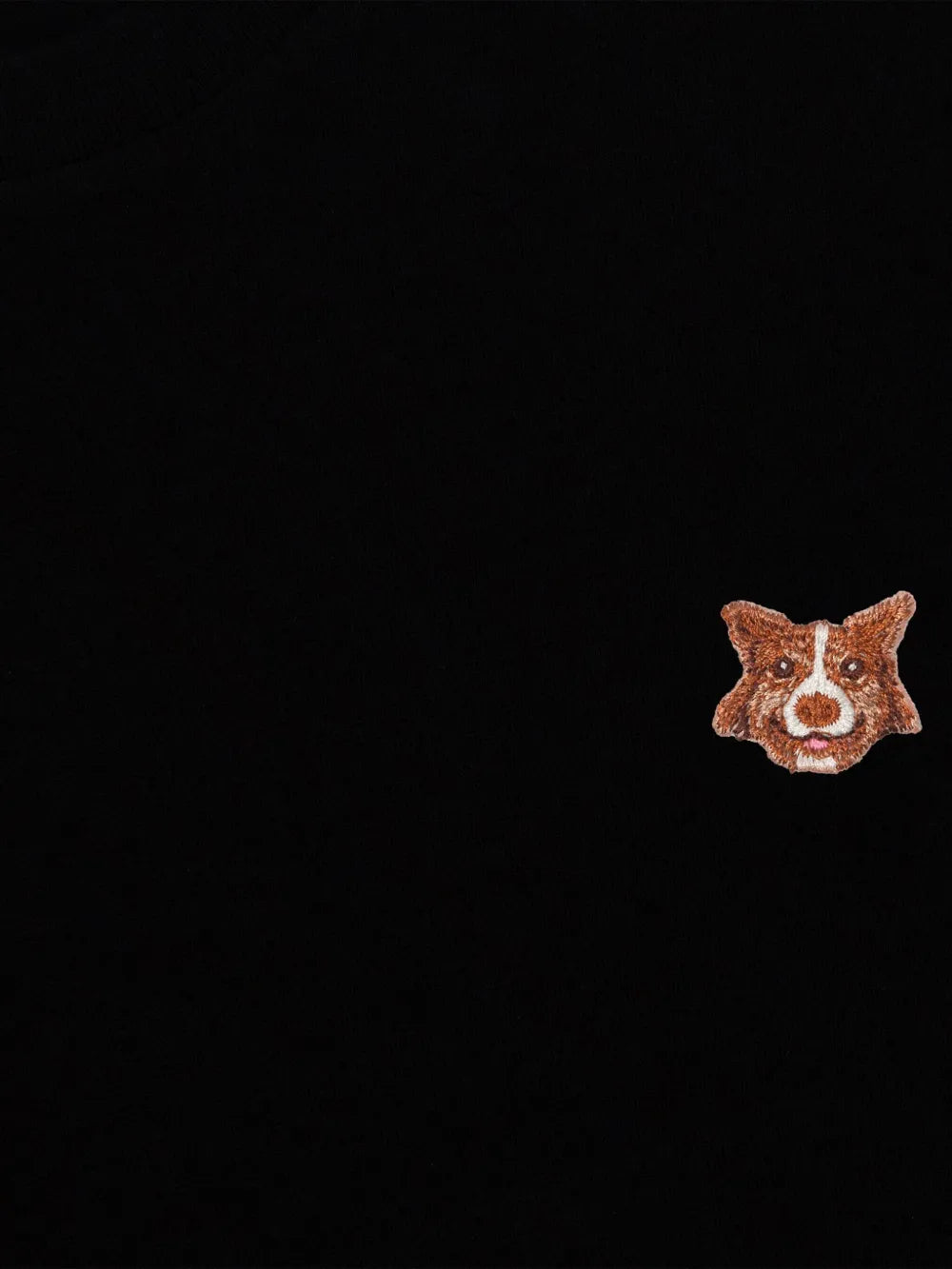 Dog-Appliqué T-Shirt