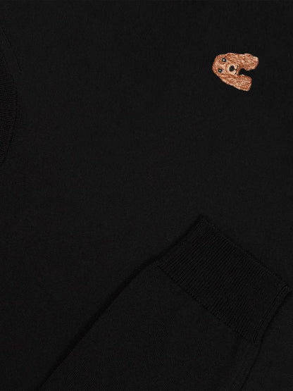 Dog-Appliqué Jumper