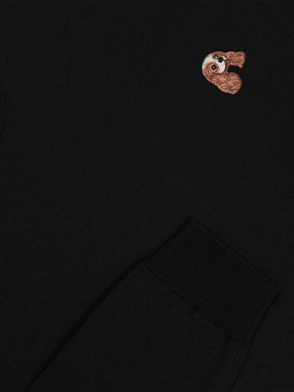 Dog-Appliqué Jumper