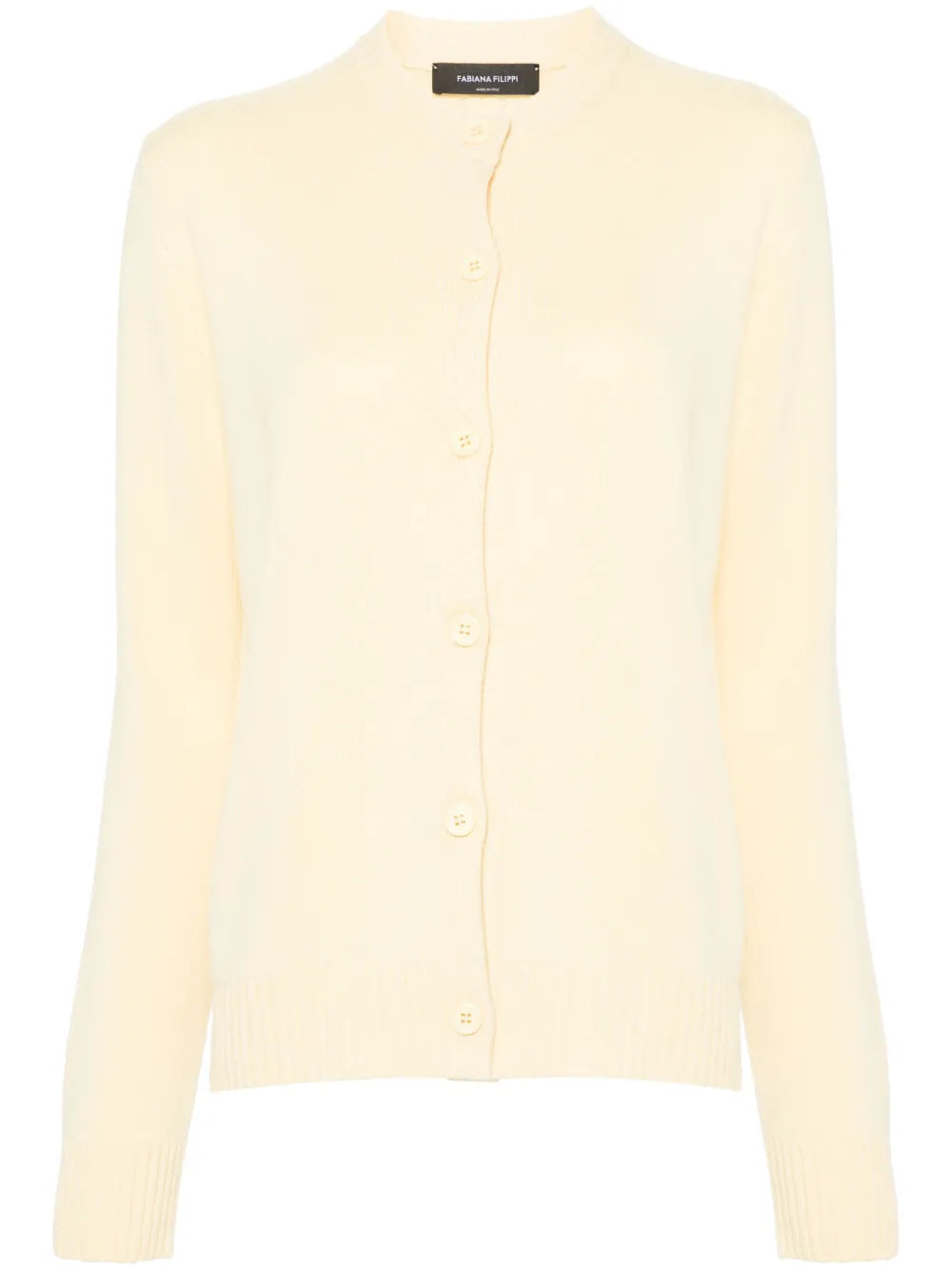 Perforated-Detail Cardigan