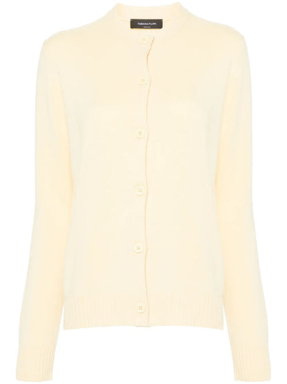 Perforated-Detail Cardigan