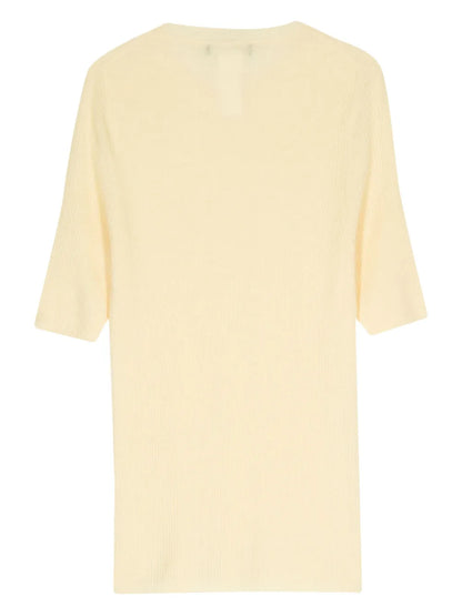 Crew-Neck Ribbed T-Shirt