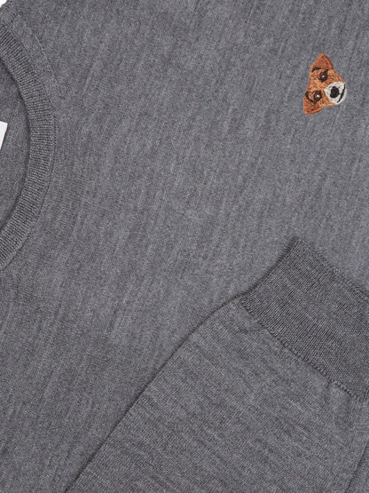Dog-Appliqué Jumper