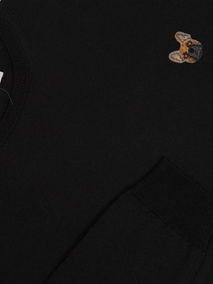 Dog-Appliqué Jumper