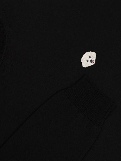 Dog-Appliqué Jumper