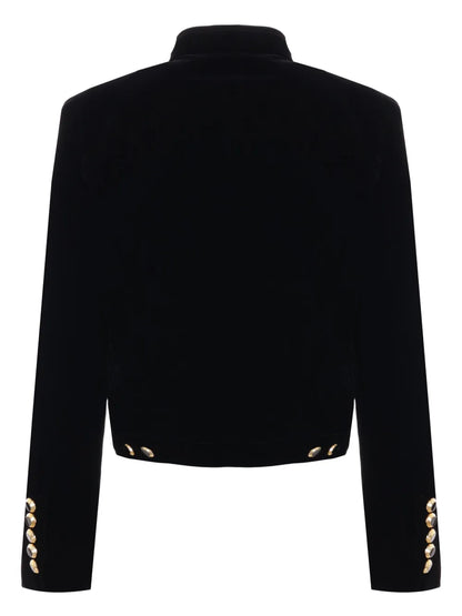 Velvet Cropped Jacket