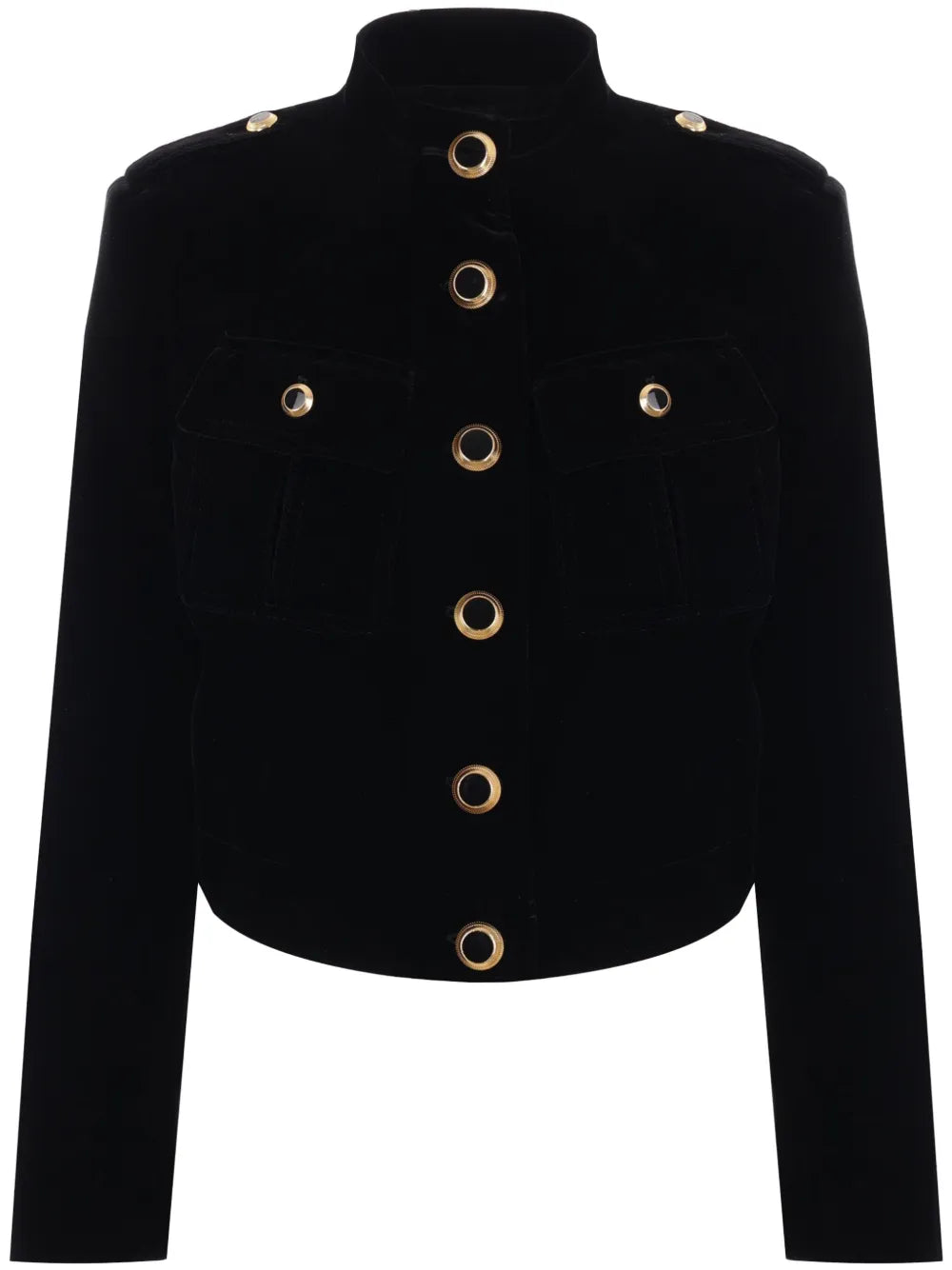 Velvet Cropped Jacket