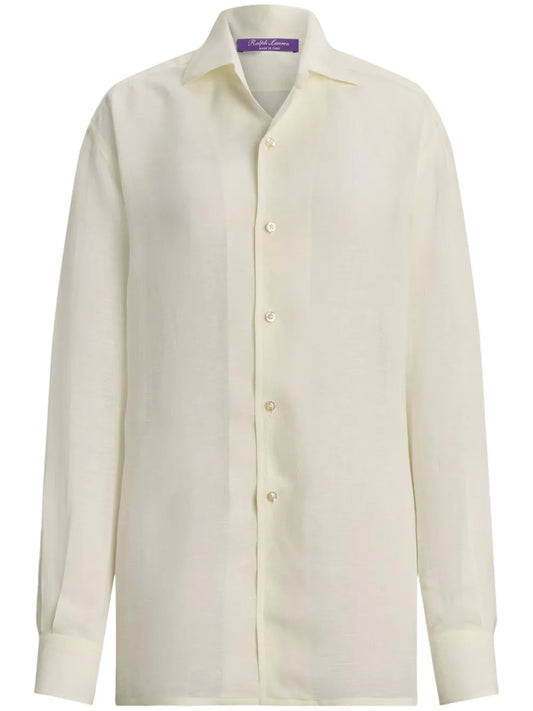 Long-Sleeve Voile Shirt