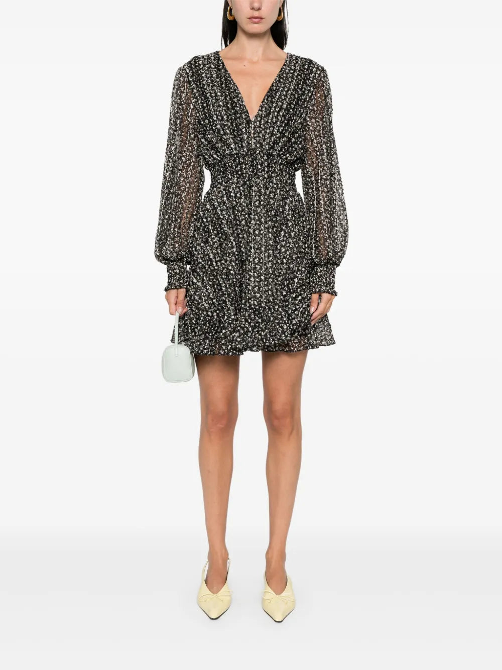 Floral-Print Mini Dress