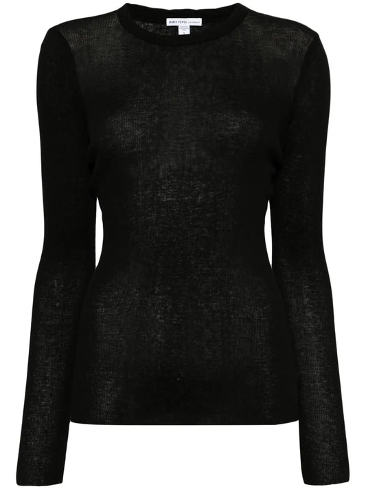 Long-Sleeve Ribbed Sweater