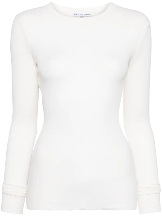 Long-Sleeve Ribbed Sweater