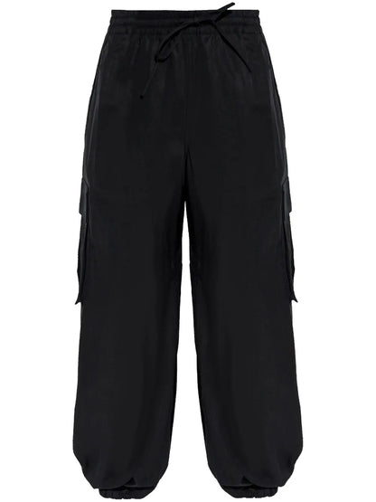 Elasticated-Wais Cargo Trousers