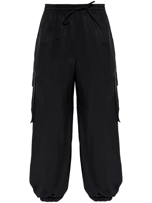 Elasticated-Wais Cargo Trousers