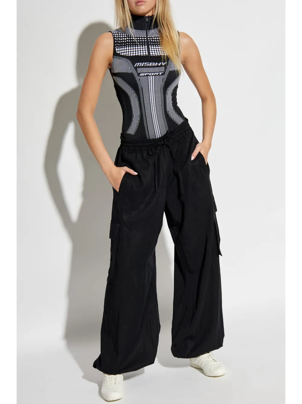 Elasticated-Wais Cargo Trousers