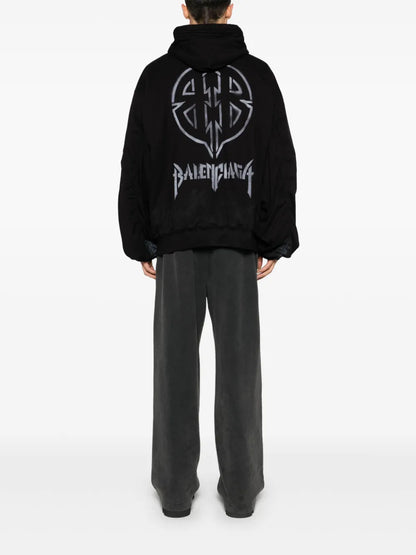 Logo-Print Padded Jacket