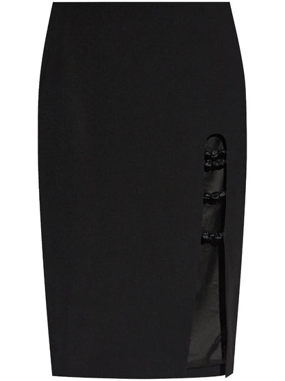 Cut-Out Detailed Midi Skirt