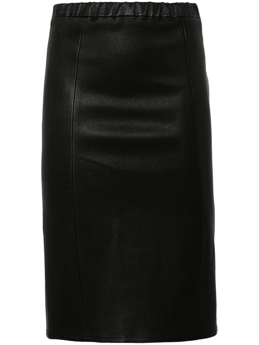 Leather Midi Skirt
