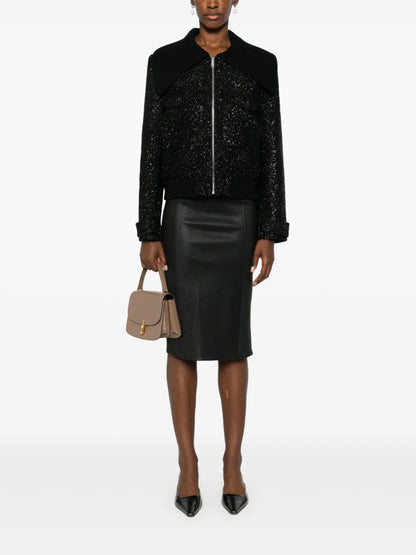 Leather Midi Skirt