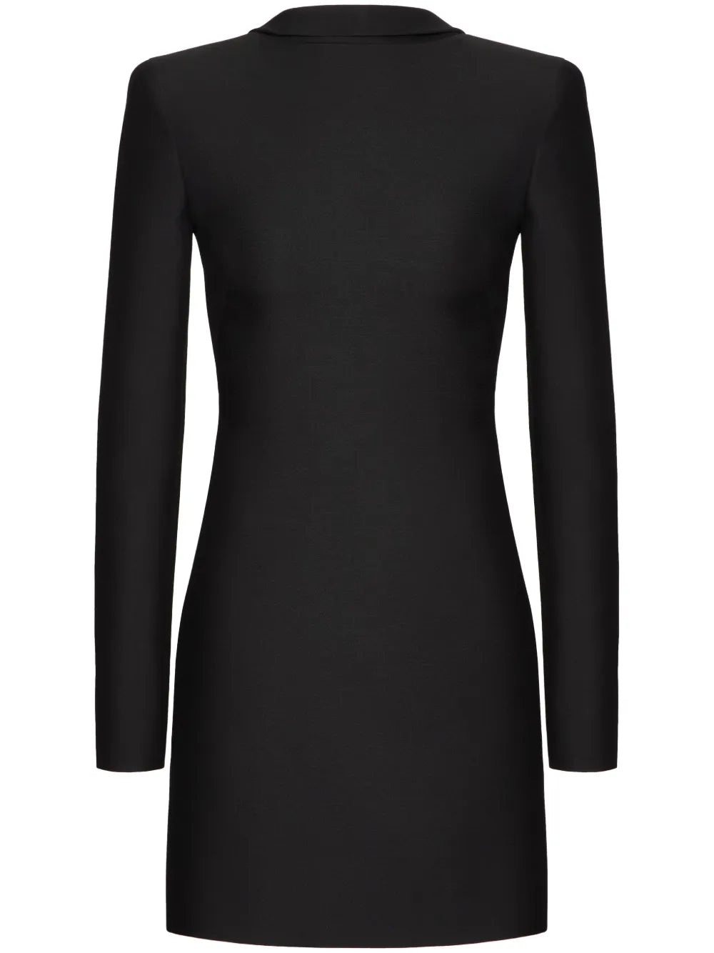 Mock-Neck Low-Back Dress