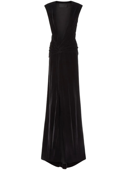 Twist Velvet Gown