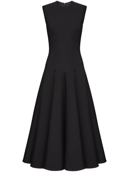 Pleated Virgin Wool Dress