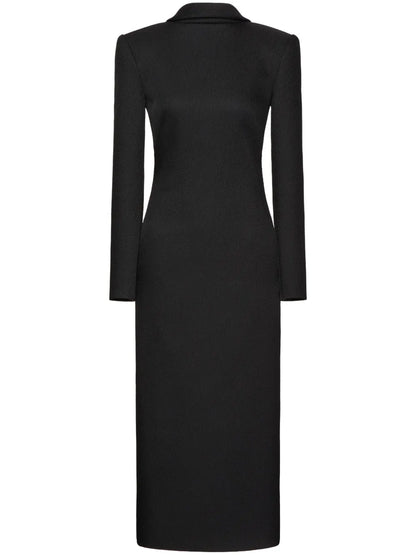 V-Back Midi Dress