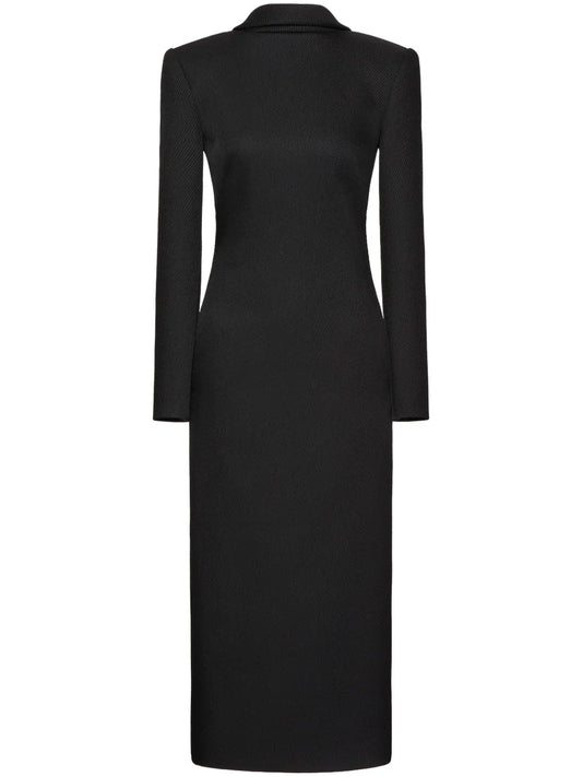 V-Back Midi Dress