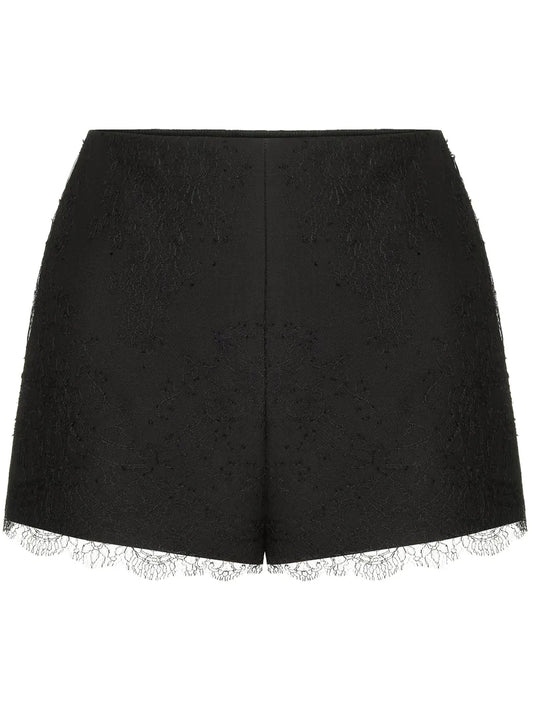 Lace-Detail Mini Shorts