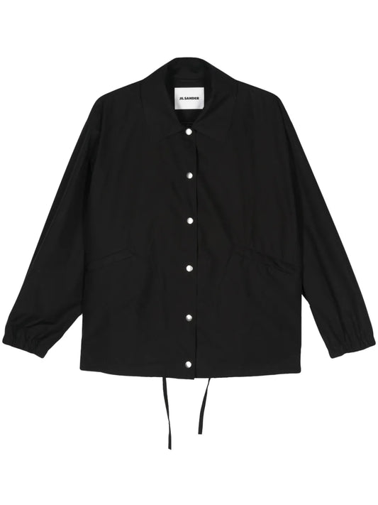 Logo-Print Cotton Shirt Jacket