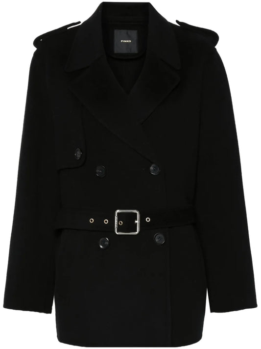 Double-Breasted Belted Coat