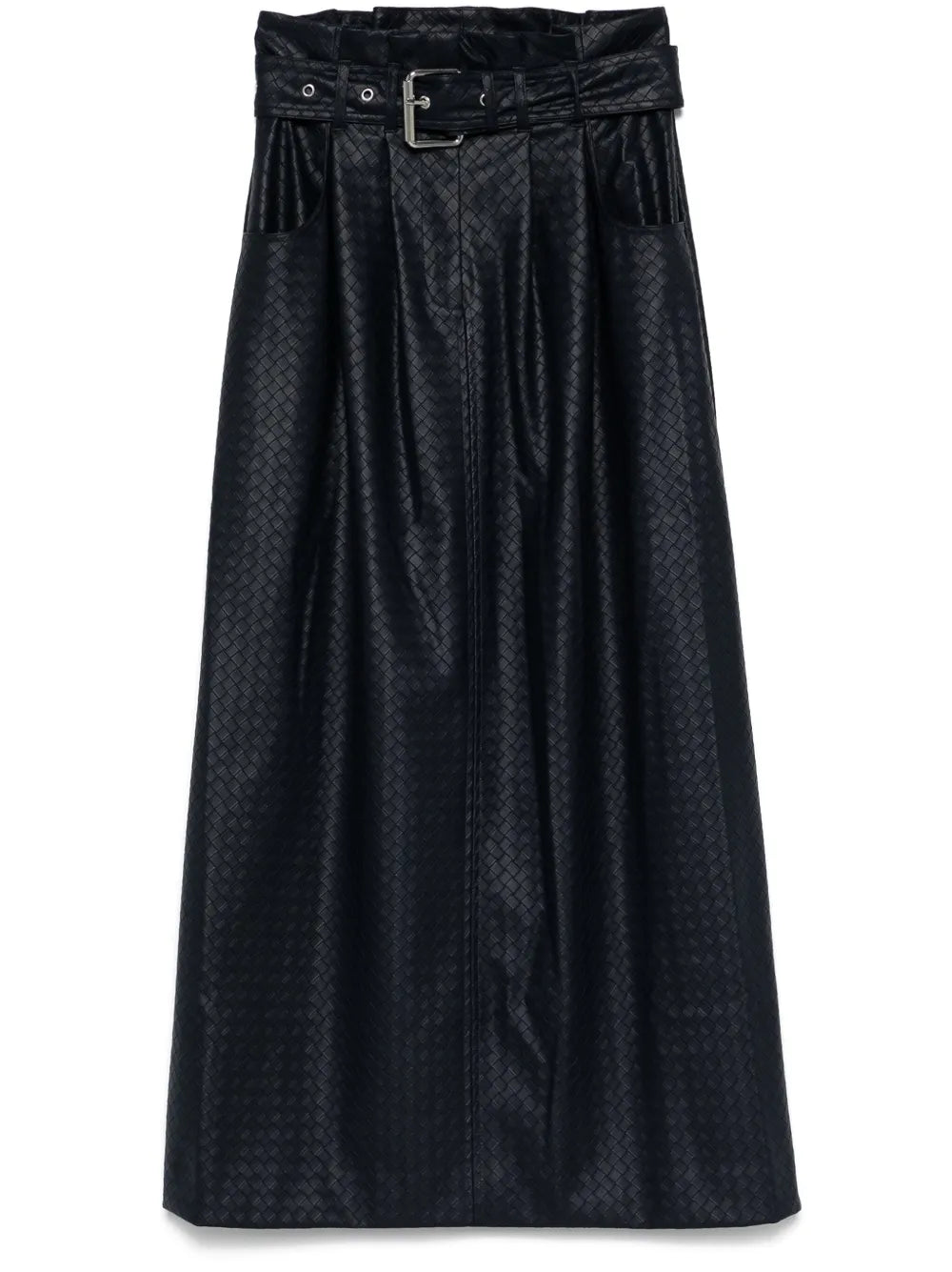 Paper Waist Midi Skirt