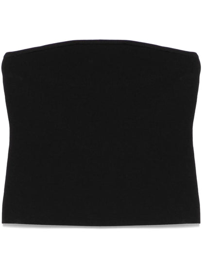 Strapless Knit Crop Top