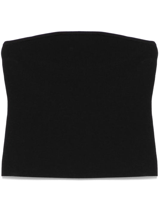 Strapless Knit Crop Top