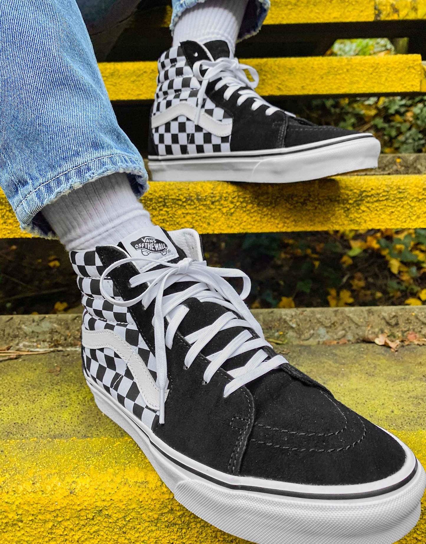 Sk8-Hi Checkerboard Trainers