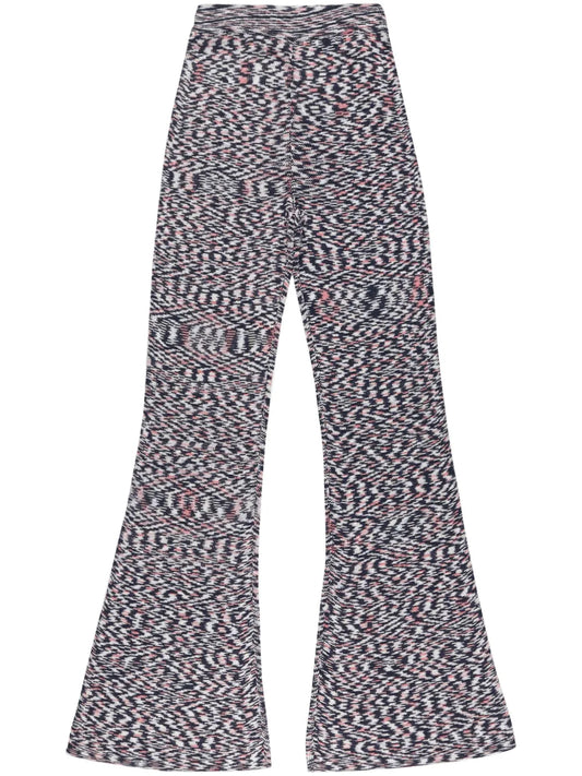 Printed Flared Trousers