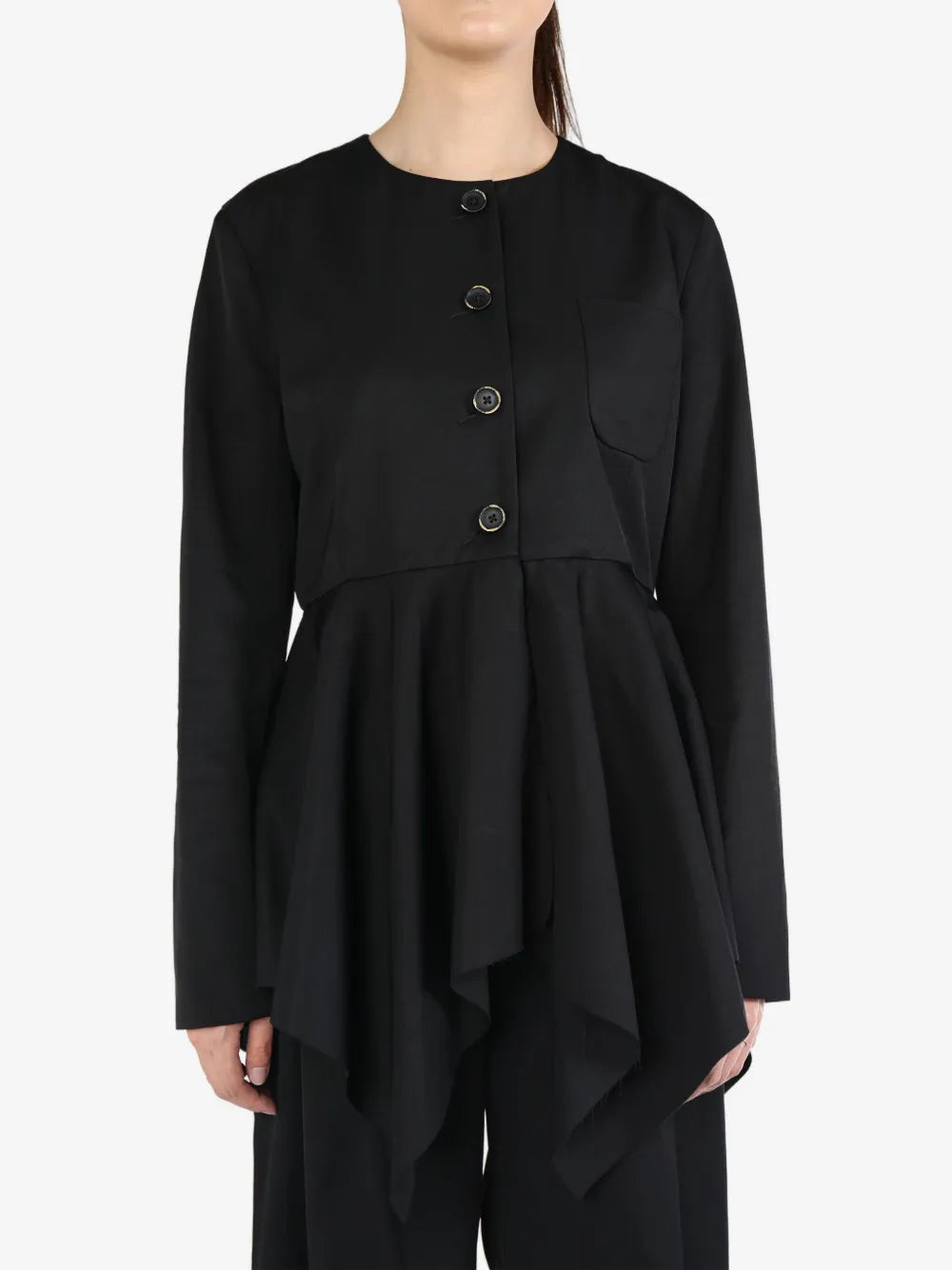 Pleat-Detailing Jacket