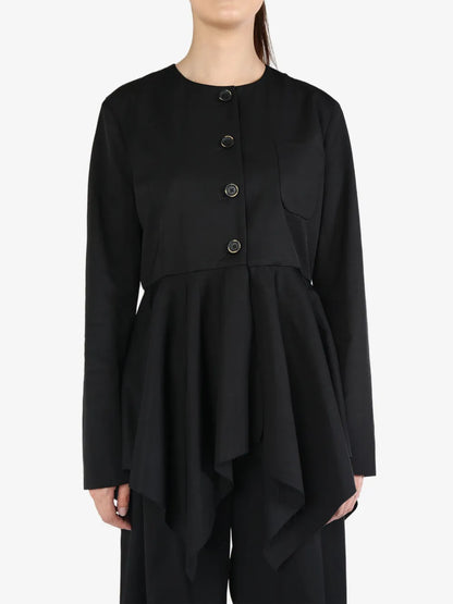 Pleat-Detailing Jacket