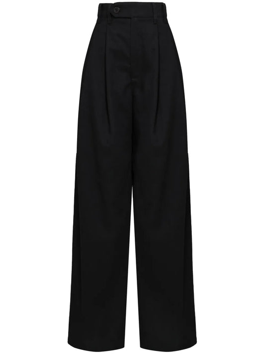 Wide-Leg Tailored Trousers