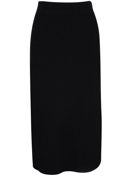 Ribbed Straight Skirt