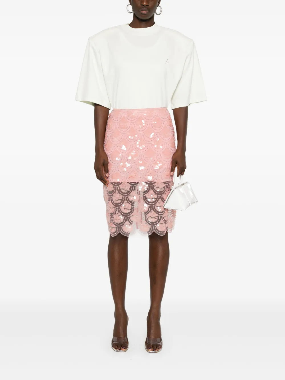 Sequinned Pencil Skirt