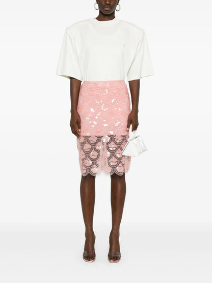 Sequinned Pencil Skirt