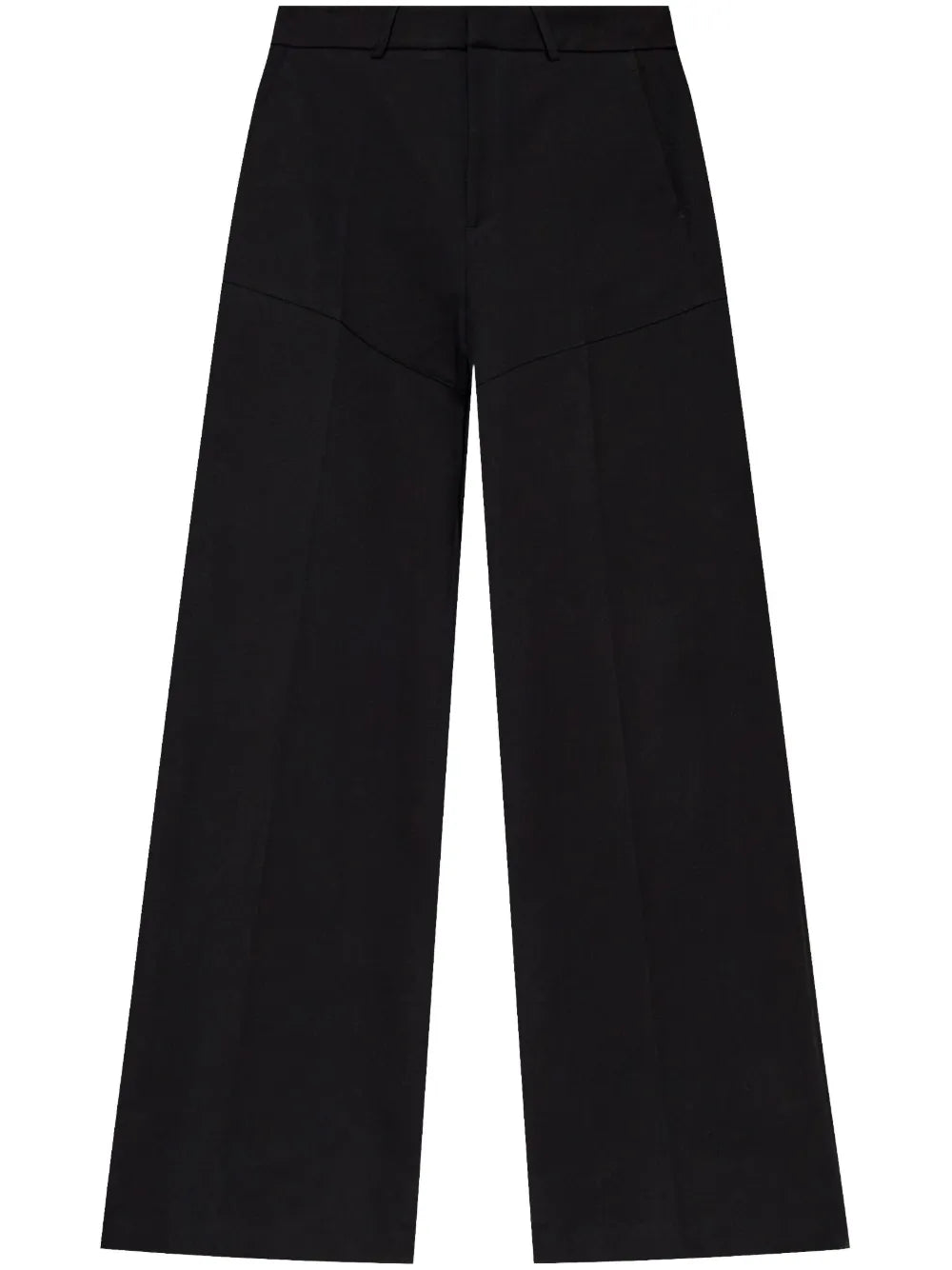 Wide-Leg Cotton Trousers
