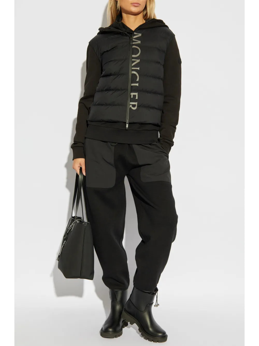 Logo-Print Hooded Padded Jacket