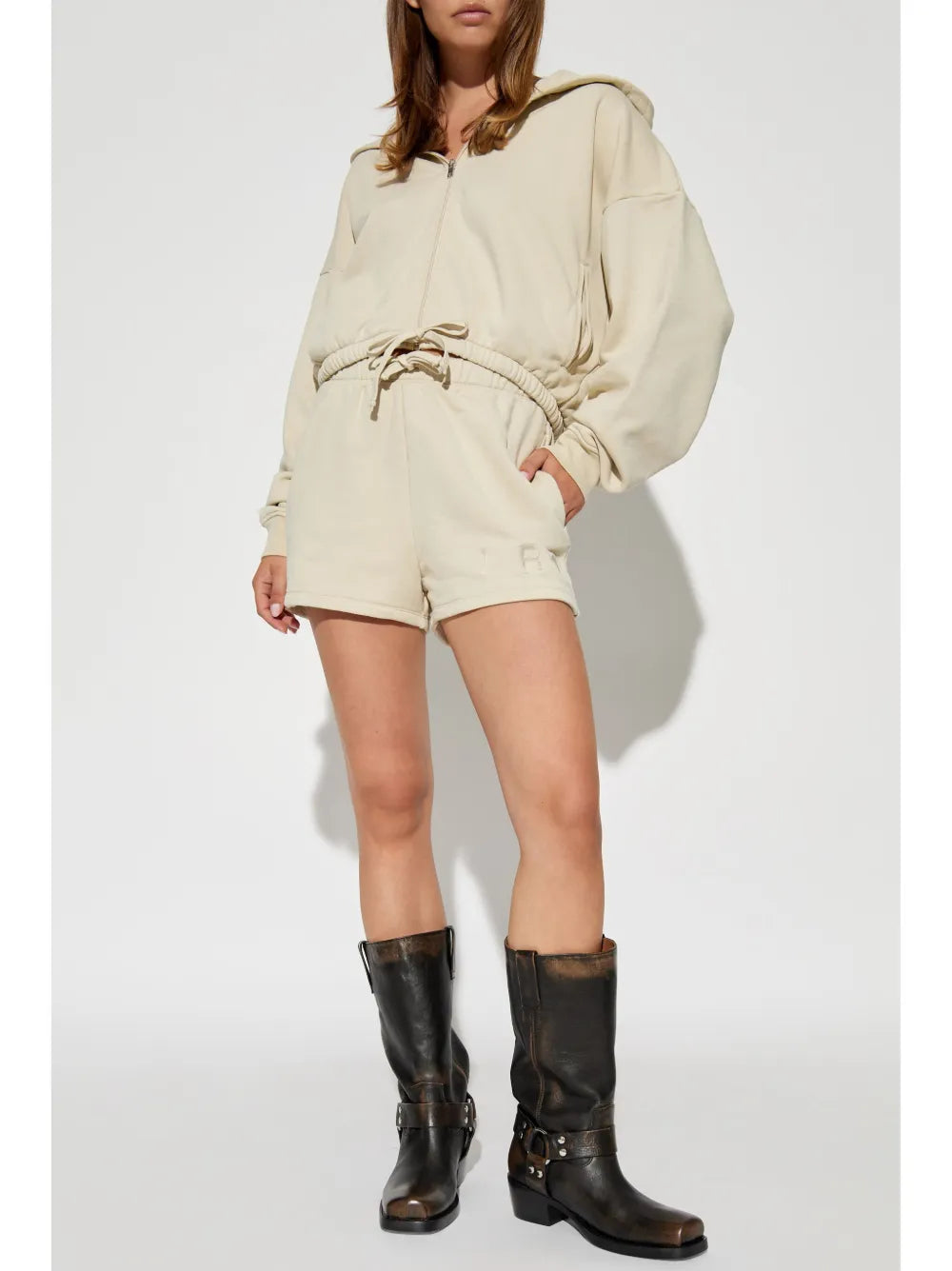 Embroidered-Logo Cotton Shorts