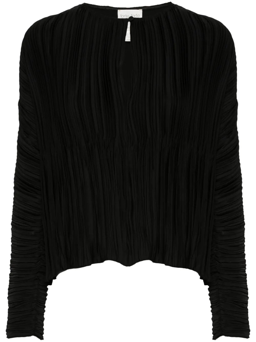 Plissé-Effect Blouse